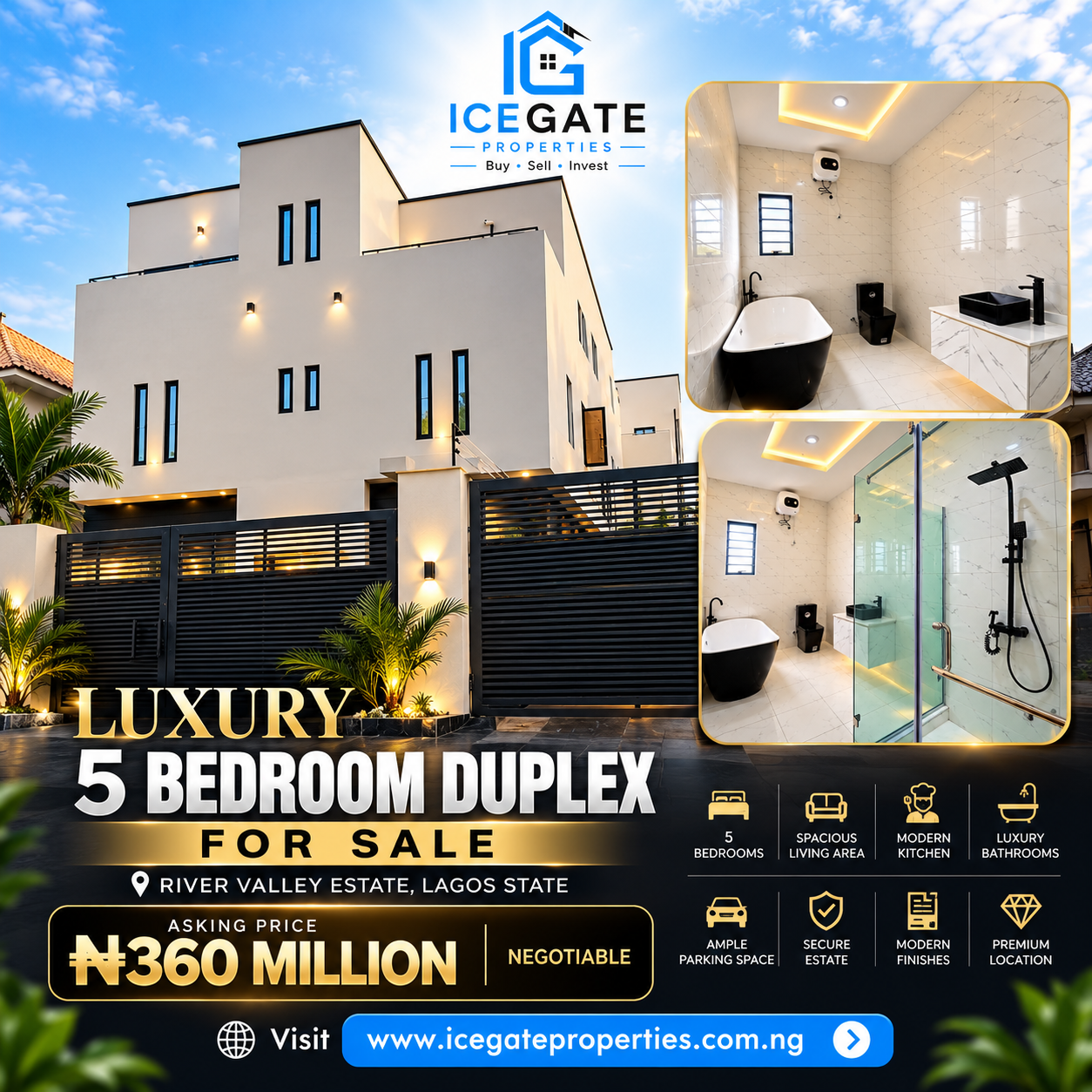 Luxury 5 Bed room Duplex